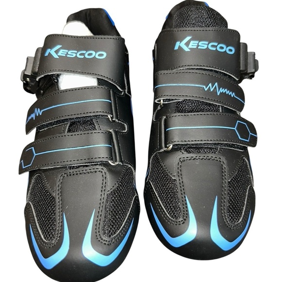KESCOO Mens Womens Cycling Shoes Compatible with Peloton Bike Shoes Delta Cleats - Picture 2 of 14